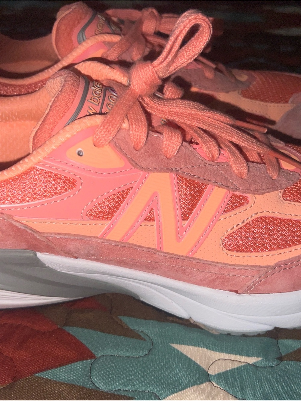 New Balance Women’s Coral/Peach Tone Sneakers